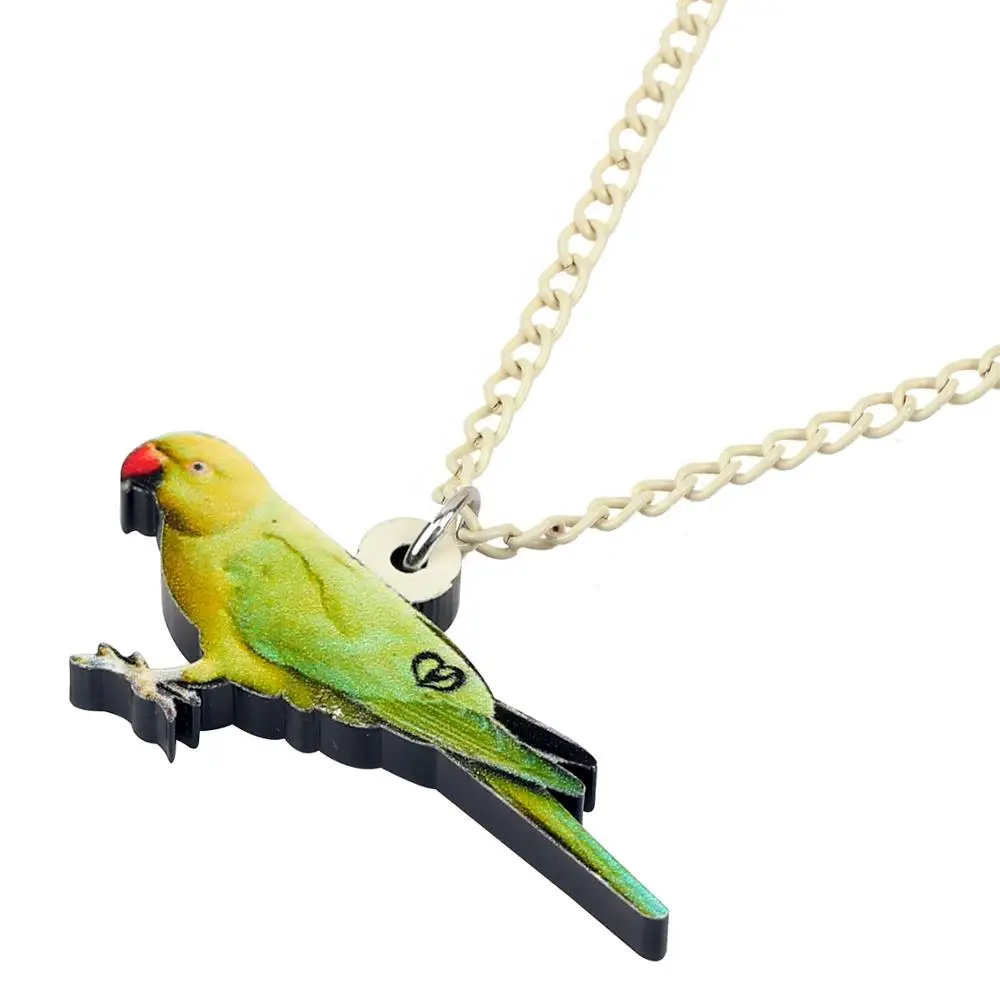 Bonsny акриловая подвеска в виде Розы колье милая птица животное ювелирные изделия