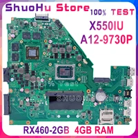 kefu x550iu mainboard for asus x550iu x550i x550ik vx50iu laptop motherboard tested original 4g ram a12 9730p radeon rx 460 2g