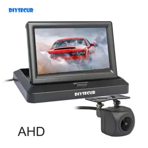 Монитор Автомобильный DIYSECUR, Автомобильная камера заднего вида с разрешением 1024x600, с ночным видением, с подсветкой Starlight, 5 дюймов, 1280x720, 170 градусов