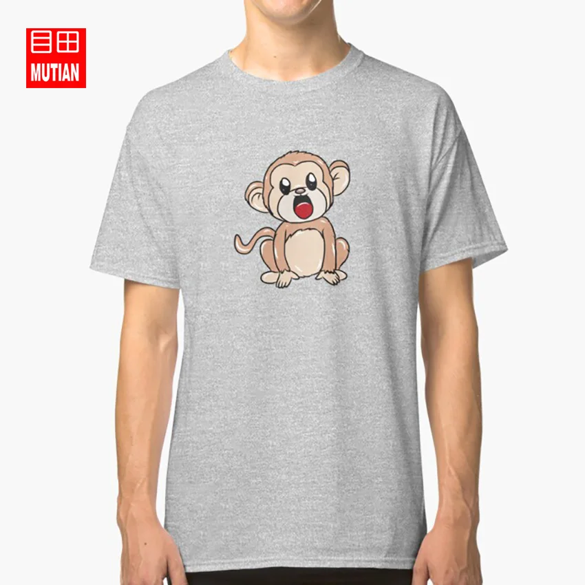 Sweet animals - monkey T shirt baby ape gorilla animal sweet safari savannah africa wild | Мужская одежда
