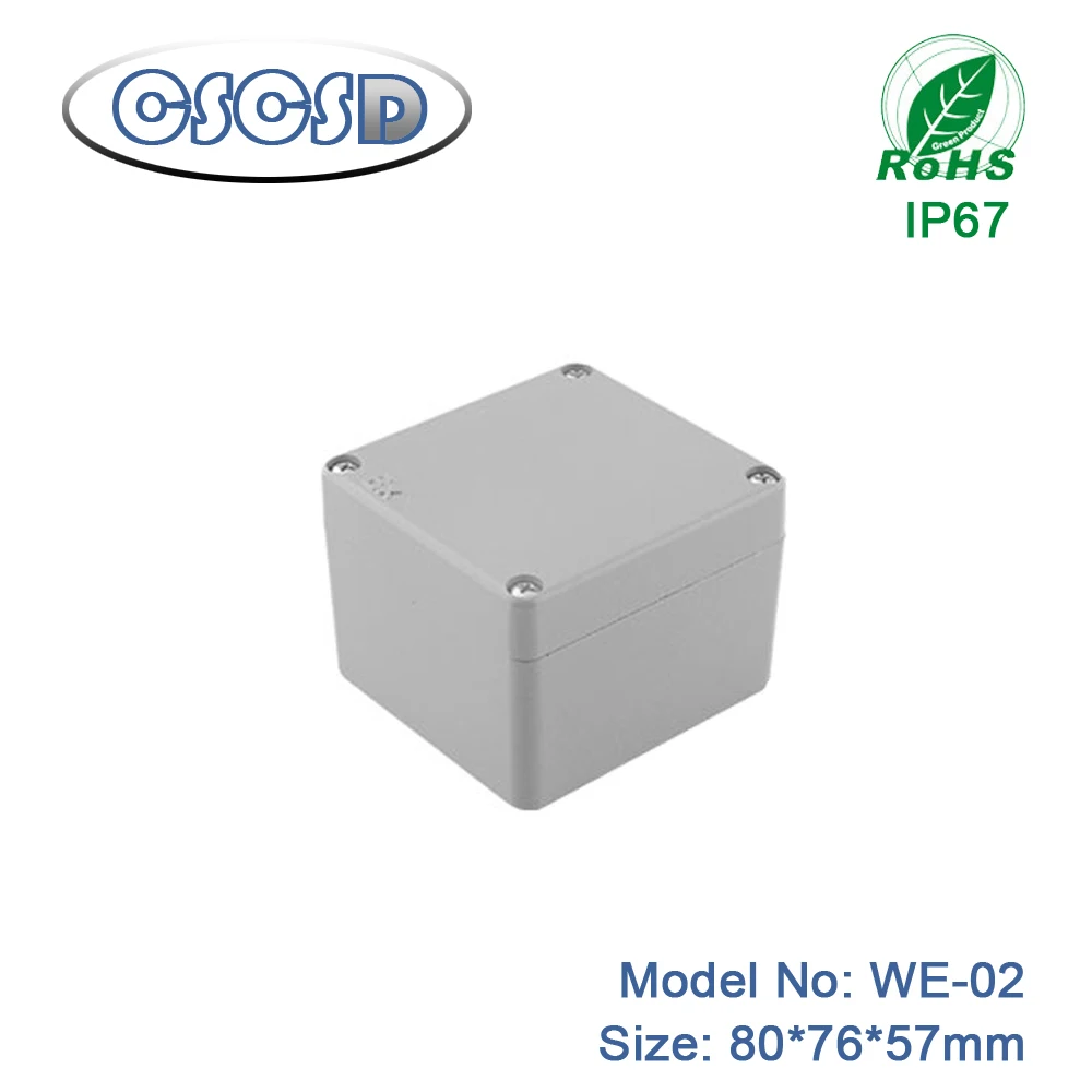 

Корпус усилителя алюминиевый водонепроницаемый (5 шт.), 80*76*57 мм
