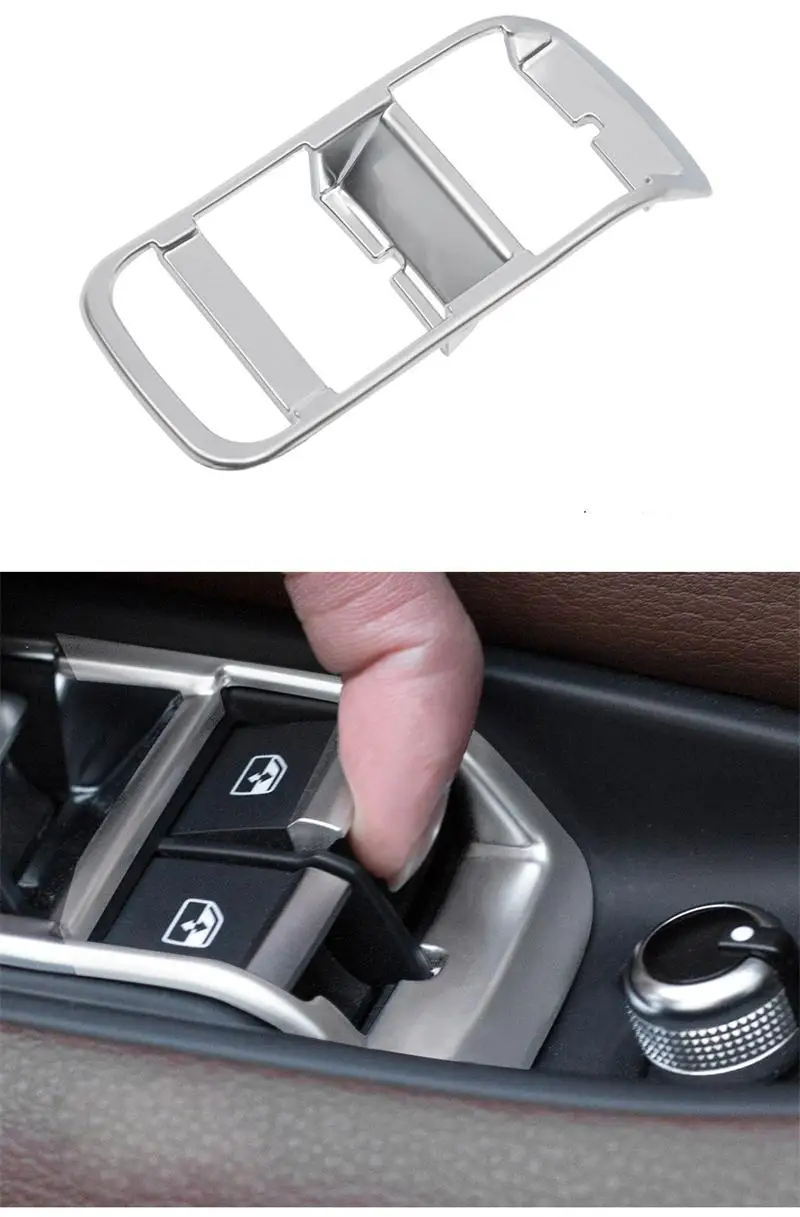 Автомобильный Стайлинг, двери, подлокотник, панель, Накладка для Audi Q7, оконное стекло, кнопки подъема, рамка, наклейка, полоса, нержавеющая сталь, авто наклейки