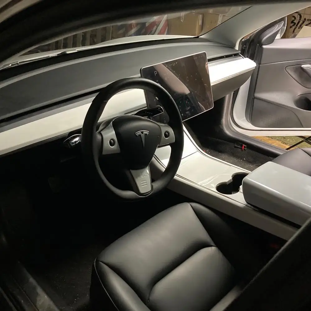 3 шт. жемчужно белый для Tesla Model Y рулевая нашивка штурвал декоративные