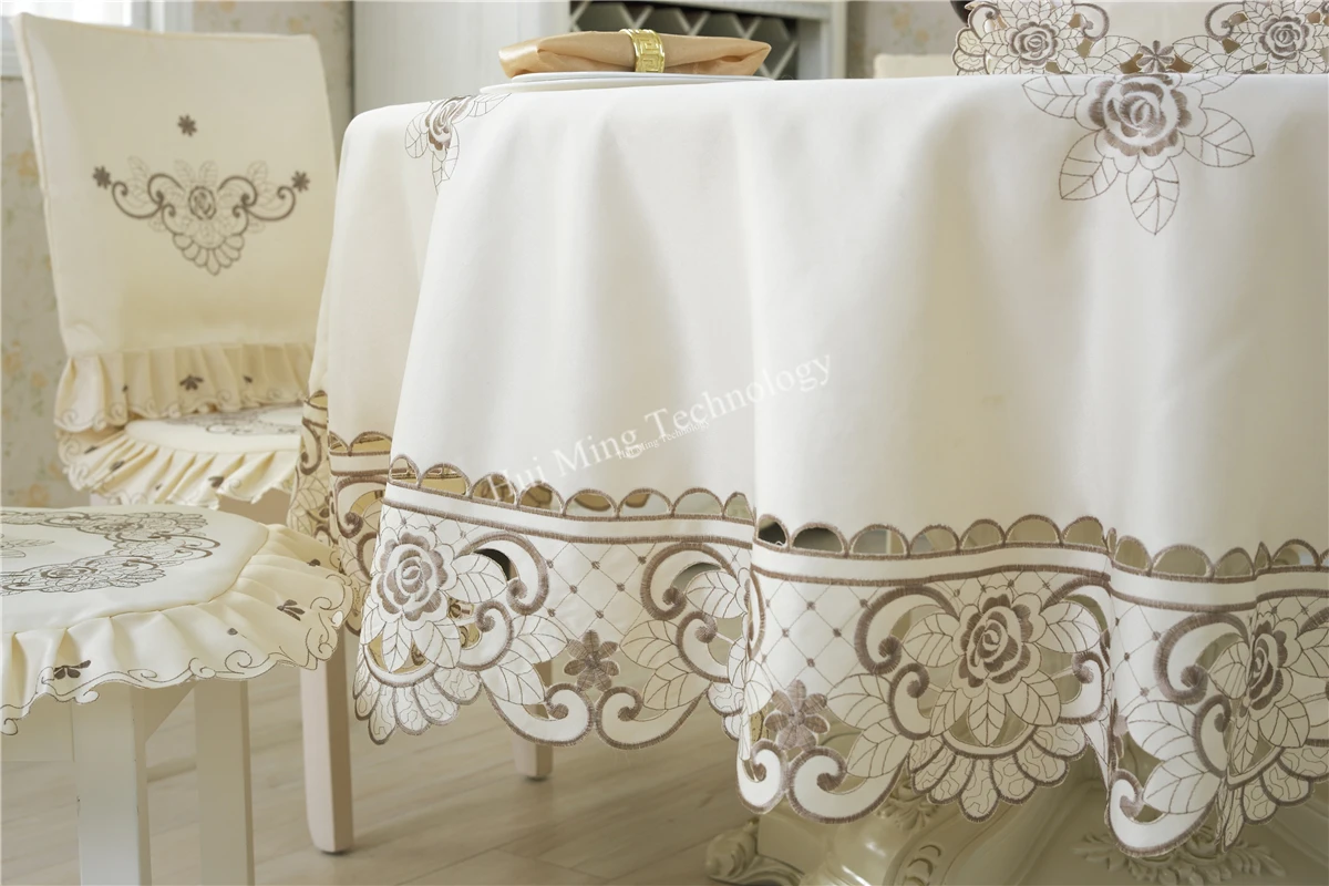 Европейская пасторальная скатерть вышитая для свадебного украшения