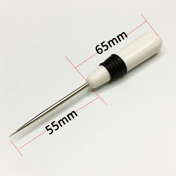 2pcs/ Lot Sewing Stitching Accessories AWL Punch Tool Household Sewing Leathercraft Plasic Handle Knitting Taper DIY Handmade - Цвет: Белый