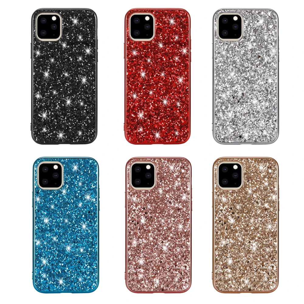 Модный роскошный блестящий чехол для телефона iPhone 11 Pro Max ударопрочный с алмазной