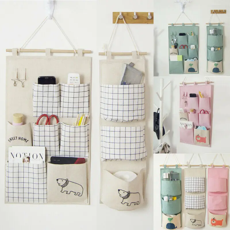 3/7 карманы настенная сумка для хранения многослойный шкаф контейнер мелочей