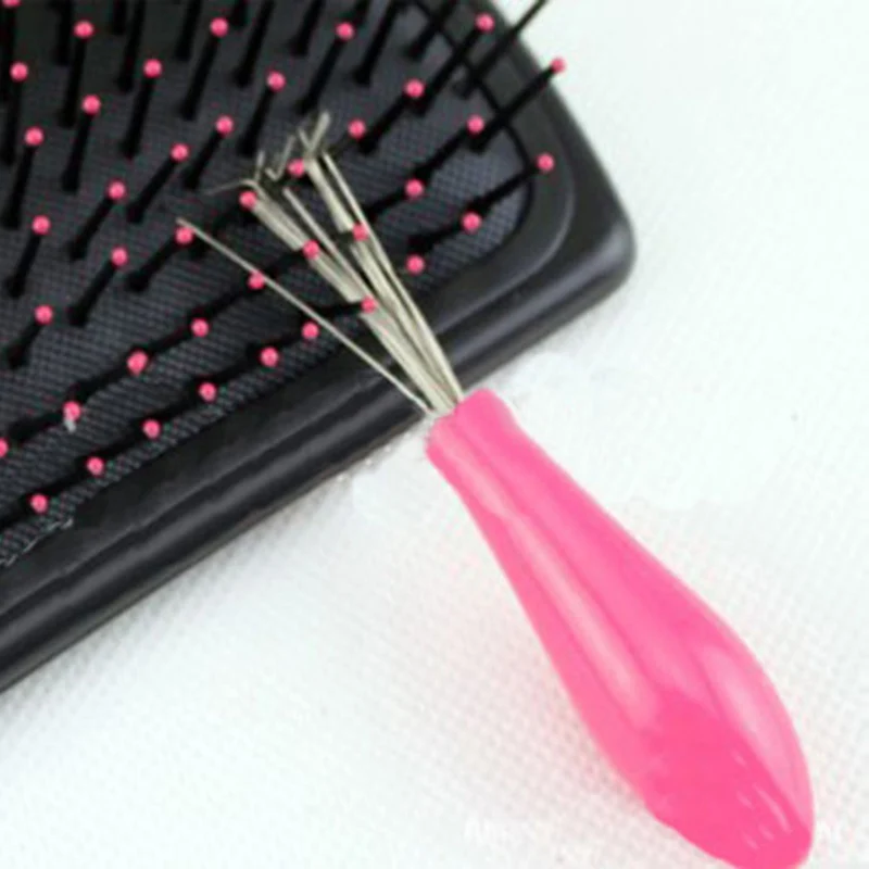 

2PCS/Set Comb Hair Brush Cleaner Remover High Quality Brand Embedded Plastic Comb Pink Cleaner Drop Shipping Cleaning Brush Tool