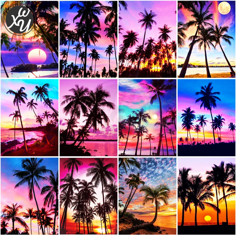 

Seascape Square/round Picture of Rhinestones Diamond Painting Cross Stitch Embroidery Full Drills Art Accessories for Home Decor