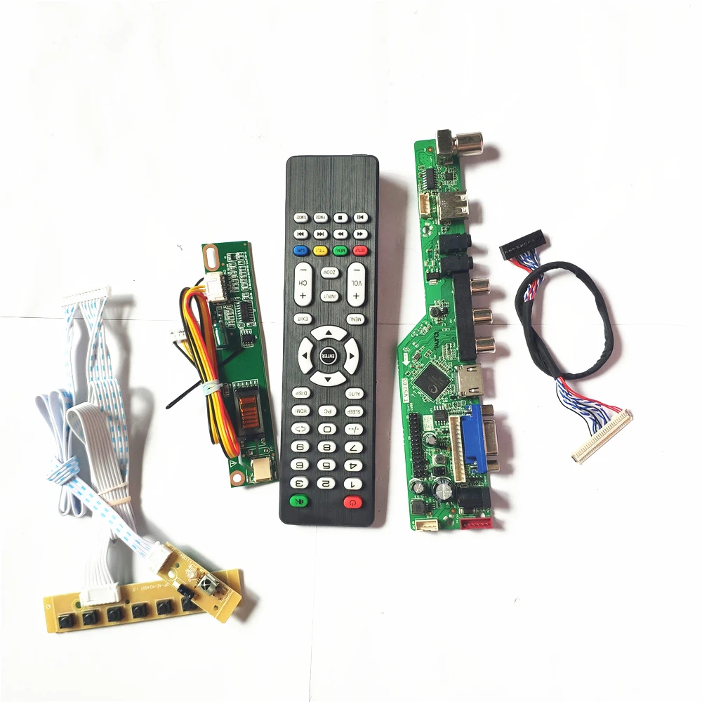 Для ЖК-монитора CLAA154WB05A/N LVDS 1CCFL 30Pin T.V56 плата привода HDMI-совместимая VGA USB AV RF