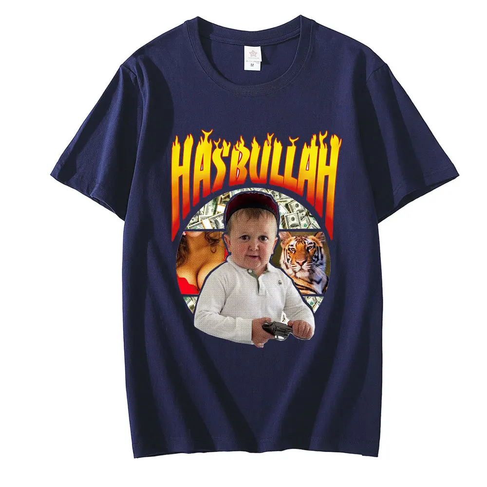 Классическая футболка Hasbulla Fighting Meme фанатский подарок мини-футболка Khabib blog для