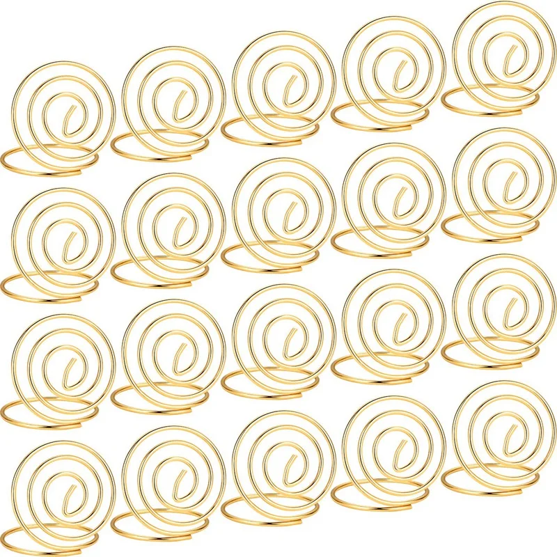 20 штук провод Место Держатель для карт металлический держатель Стенд свадьба имя