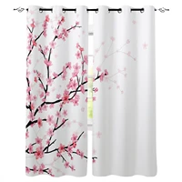 spring cherry blossom curtains for living room bedroom window treatment blinds finished drapes kitchen curtains
