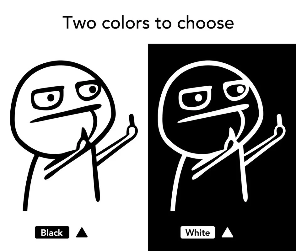 

Cartoon Car Styling Stickers Middle Finger JDM Funny Auto Motorcycle Reflective Vinyl Personality Decal Stickers