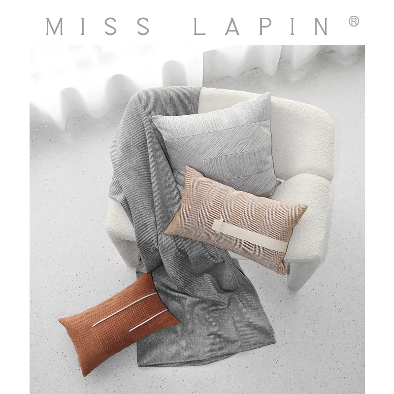 

MISS LAPIN Orange Cushion Cover Interior Design Home Decoration Luxury Throw Pillows for Sofa