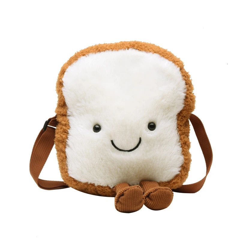 Small Crossbody Shoulder Bags For Girls Cute Cartoon Toast Toy Fruit Shape Avocado Wallet Designer Clear Purse And Handbags