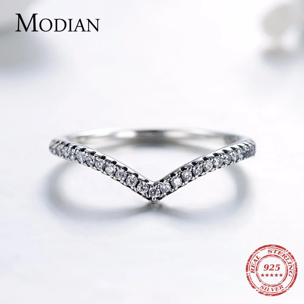 Modian 2021 Новинка штабелируемое 100% Стерлинговое Серебро 925 пробы простое модное