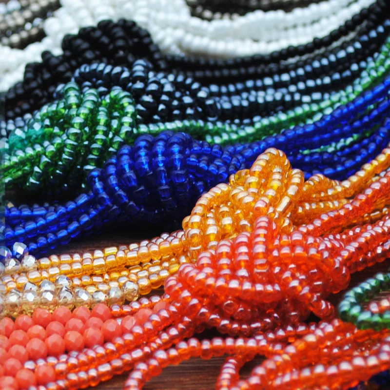 Женская цепочка с бусинами Kpop длинная кристаллами аксессуар на шею |