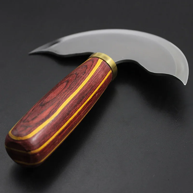 Нож для резки кожи полукруглый нож ручной инструмент DIY и ткани|Резка| |