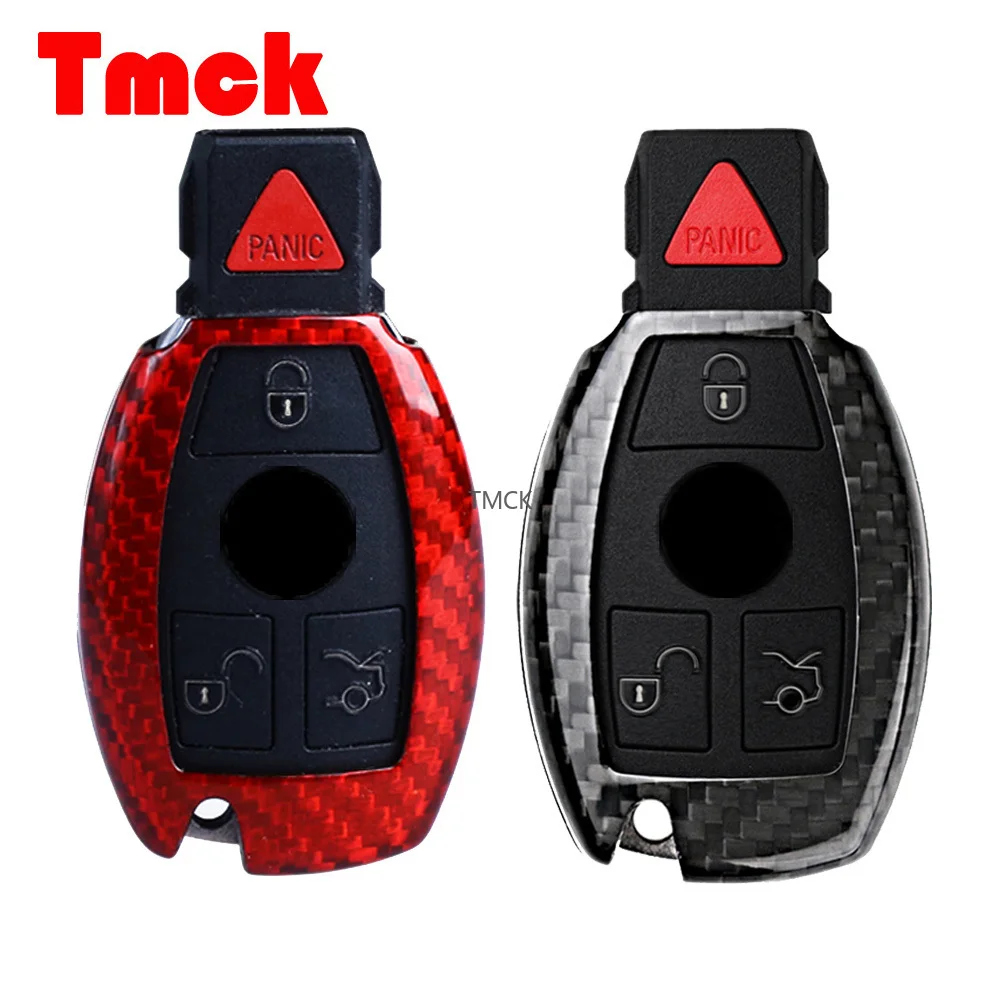Чехол для ключа из углеродного волокна Mercedes Benz A B C E CLA GLC GLA GLE Class W212 W213 W204 W205 C63 E63 AMG |