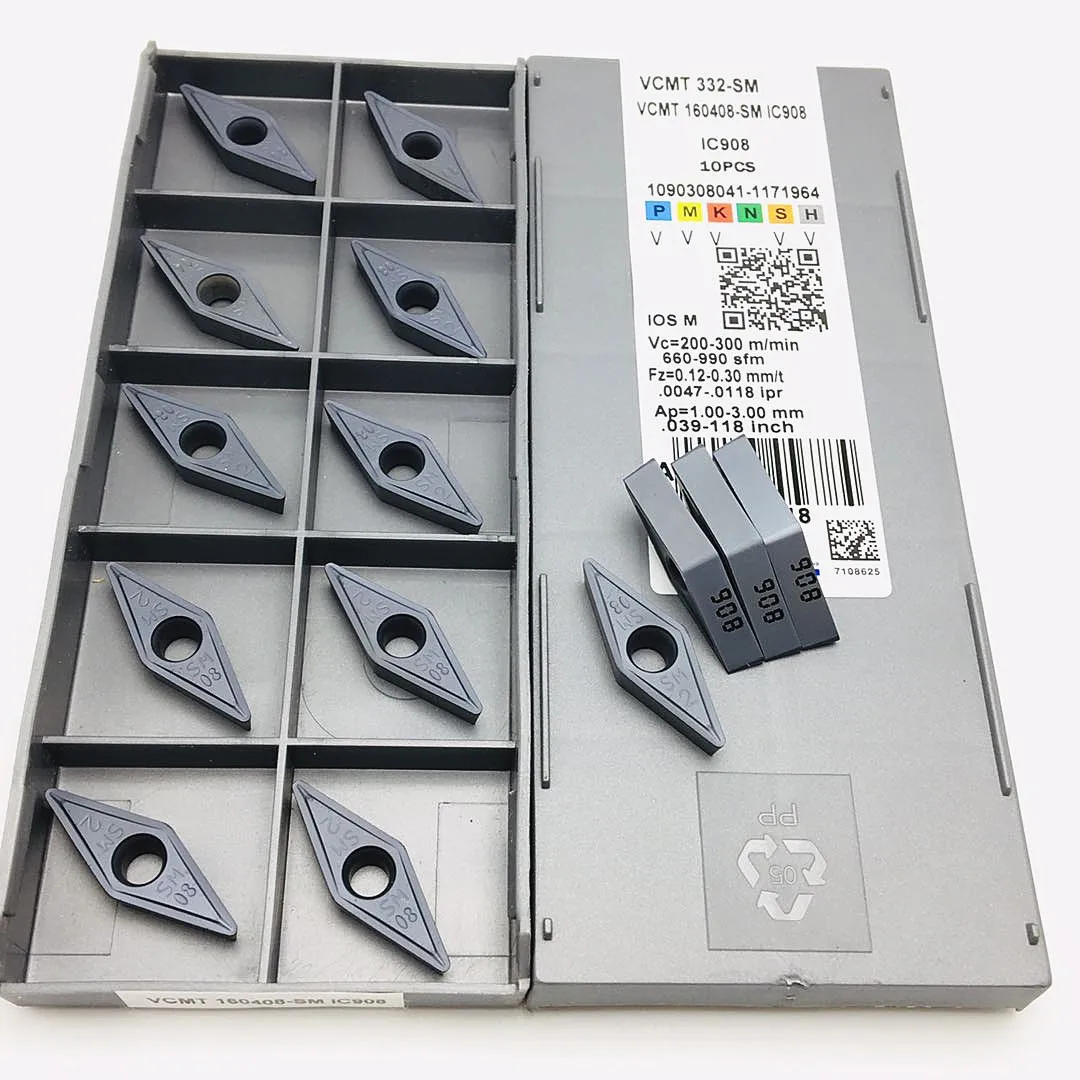 VCMT160408 SM IC907 IC908 твердосплавные инструменты для токарного станка с ЧПУ