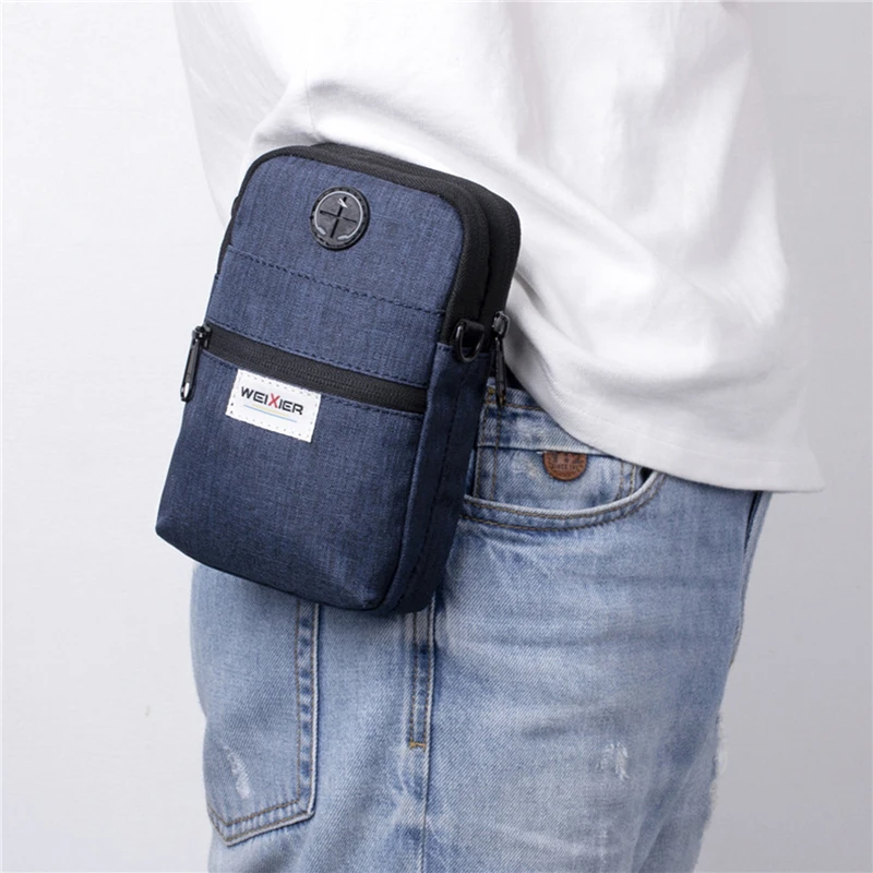 

Universal Multifunction Canvas Outdoor Running Sports Mobile Phone Bag Purses Waist Belt Bag Handbag For Man Male Pouch Pocket
