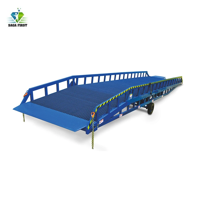 Mobile Car Lift Forklift Loading Bridge Hydraulic Dock Ramp |