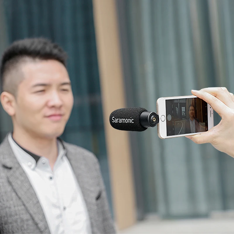 Saramonic Smartmic Di /UC миниатюрный гибкий конденсаторный микрофон с разъемом Lightning/Type C