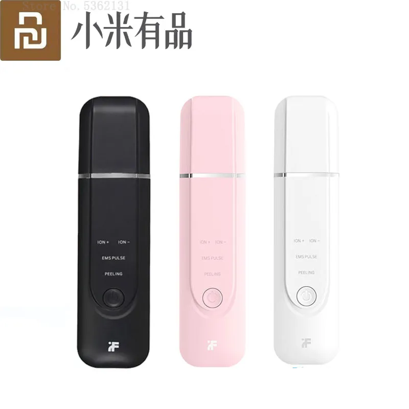 

Youpin InFace Ultrasonic Facial Skin Scrubber Face Deep Cleaner Ion Acne Blackhead Remover Peeling Shovel Cleaner Facial Massage