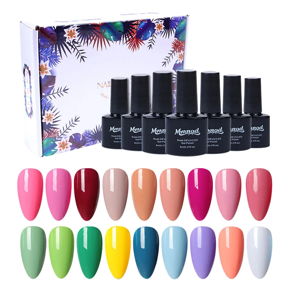 

Nail Polish Gel Set 12 Color UV LED Varnish Nail Glue Kits Nail Art Tool