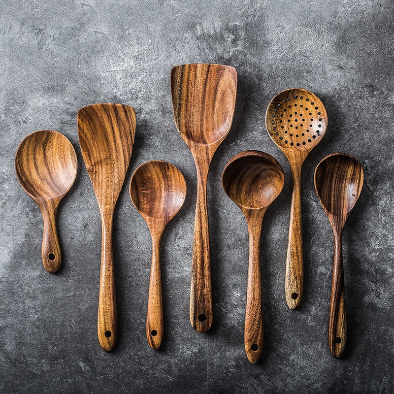 Искусственная деревянная посуда половник для приготовления пищи длинная
