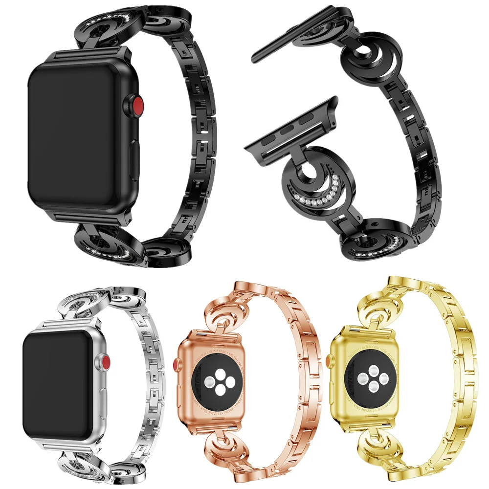 Браслет из нержавеющей стали для Apple Watch 4 38 42 40 44 мм Series 5 1 2 3 4|Ремешки часов| |