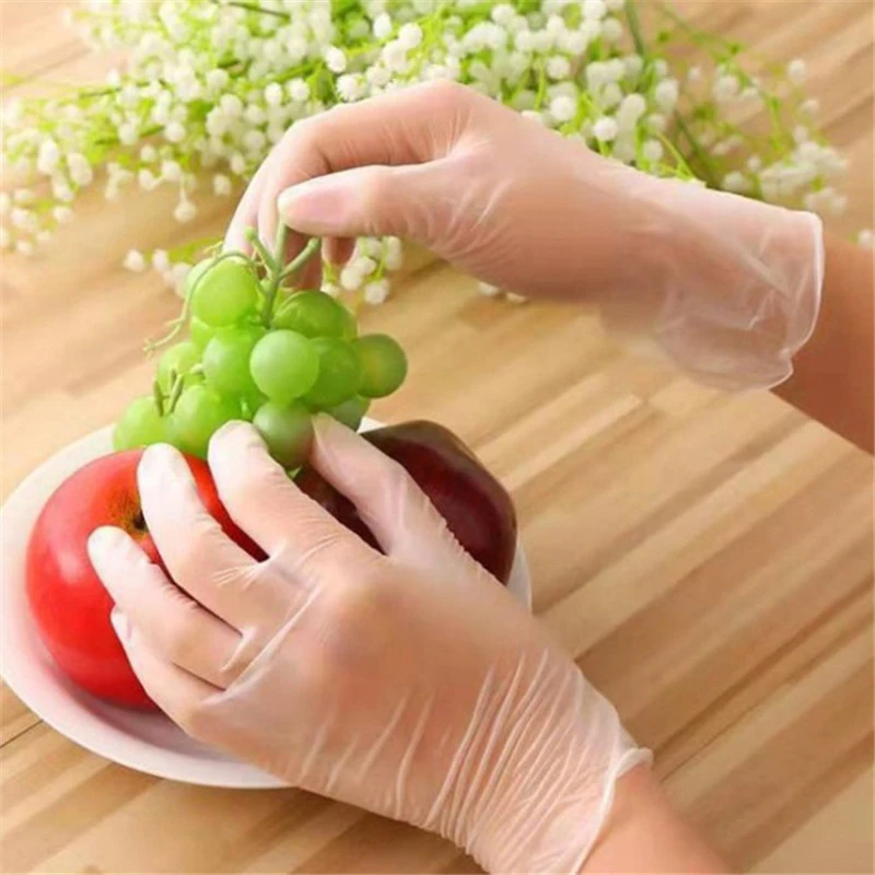 

100pcs Disposable PVC Gloves Cleaning Tools Kitchen Food Butcher Laboratory Working