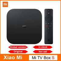 original global version xiaomi mi tv box s 4k android 8 1 ultra hd streaming media player google cast netflix 28gb top tv box