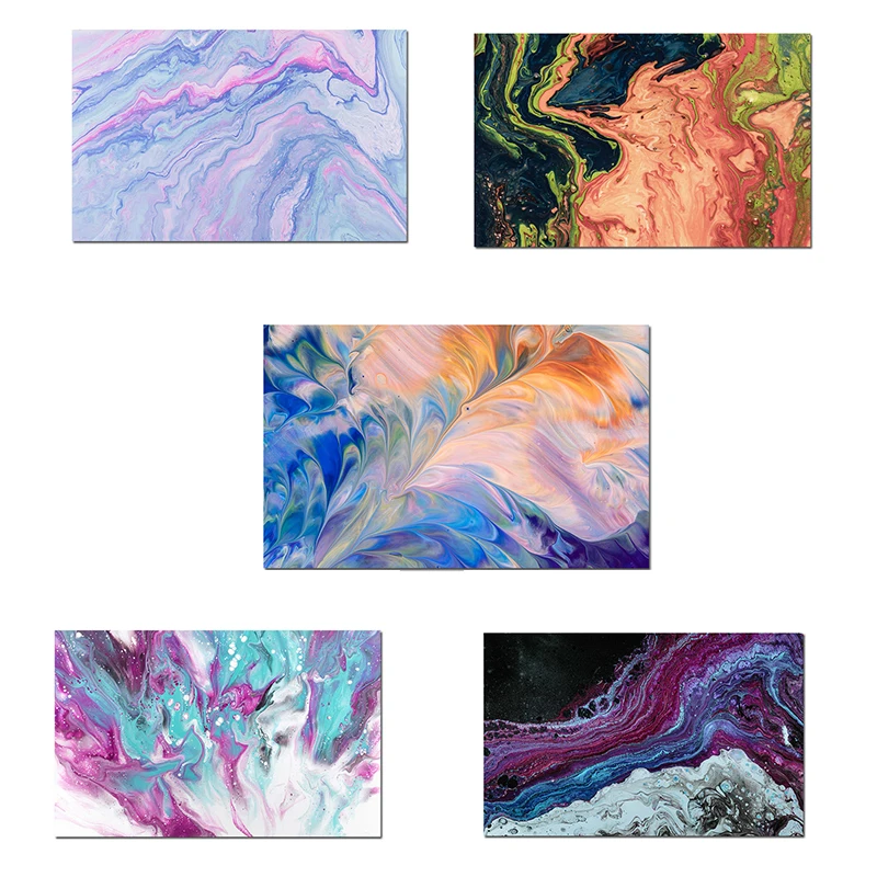 

Colorful Marble Pattern Wall Art Canvas Paintings Nordic Modern Landscape Picture Posters Prints Living Room Bedroom Decoration
