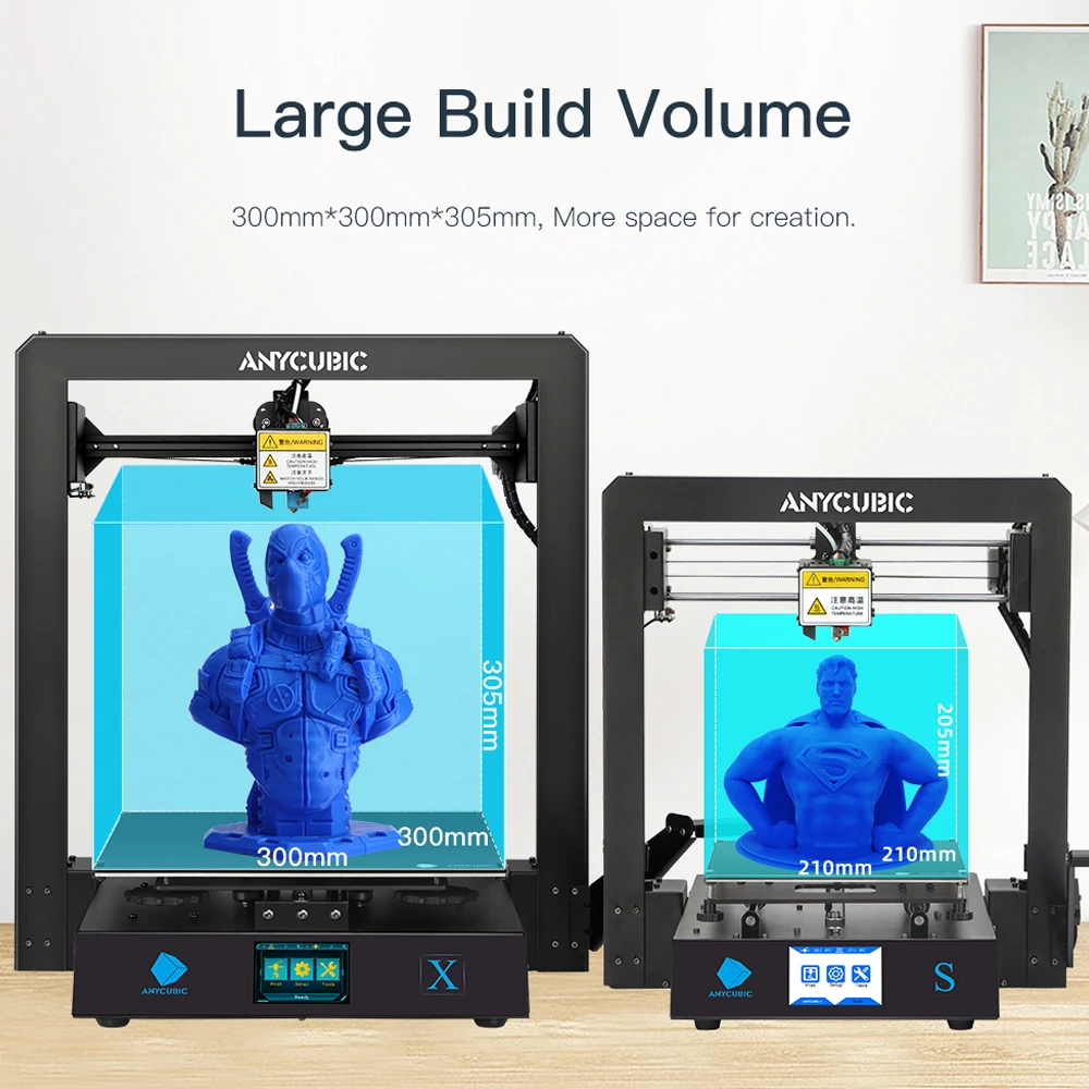 3D-принтер ANYCUBIC Mega X полностью металлический сенсорный экран TFT высокая точность |