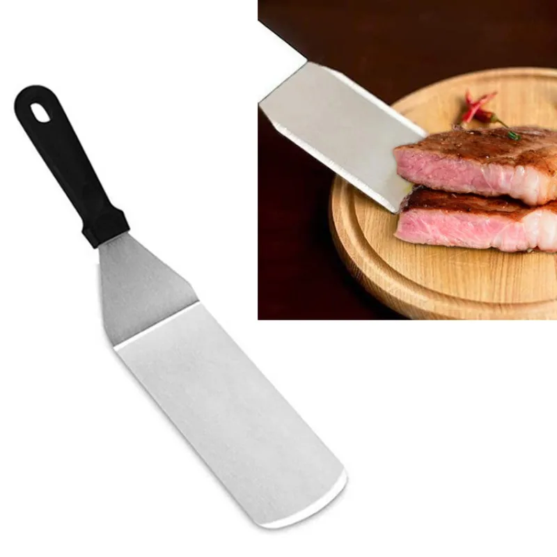 

5-piece Barbecue Accessories Set Tool Spatula Set - Commercial For Outdoor Heavy Flat Barbecue Teppanyaki Camping 2021 New
