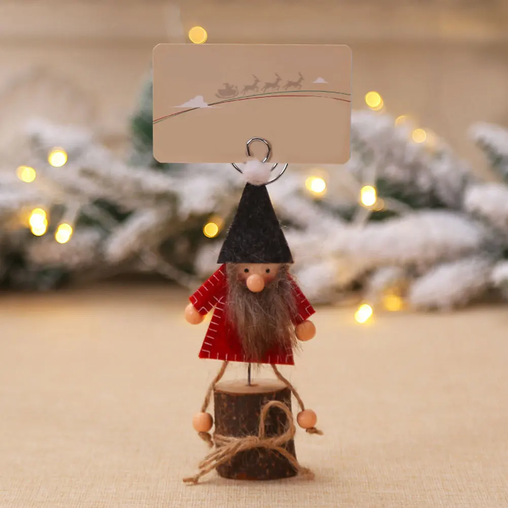 Деревянная подставка меню Изображение отображения держатель карточки с именем