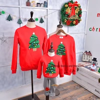 christmas sweaters family look new year pullover jersey matching outfits shirt father mother daughter mom me kid clothing