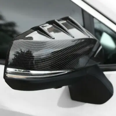 

Carbon Fiber Look Rearview Side Door Mirrors Cover 2pcs For Toyota Tacoma 16-19