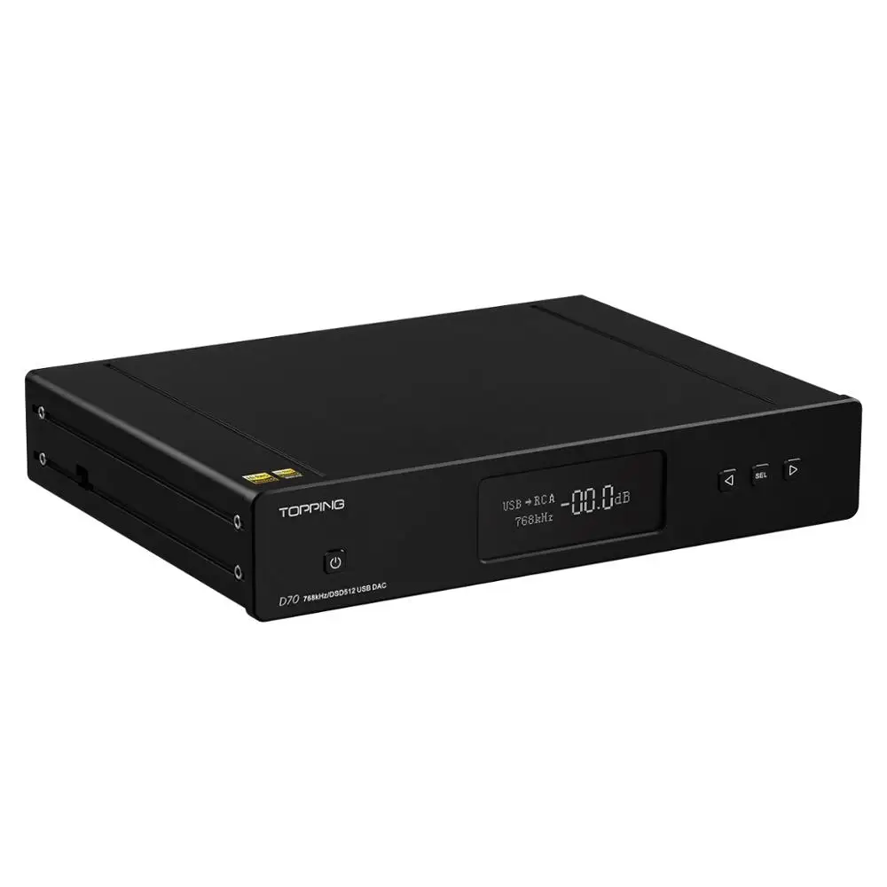 Black BT Топ D70 Dual AK4497 DAC родные DSD512 PCM 32bit768kHz XMOS XU208 декодер высокого разрешения с пультом дистанционного управления - Цвет: Black BT