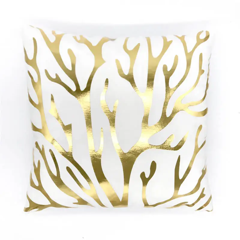 LeRadore 2018 новая золотая штемпелюя Наволочка на подушку короткая плюшевая