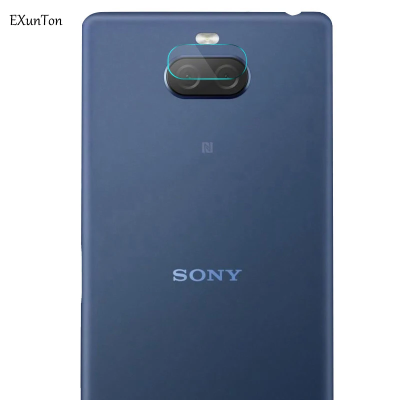 EXUNTON 2PCS Camera Lens Tempered Glass for Sony Xperia 10 Plus Back Screen Protector For 10Plus Film | Мобильные телефоны и