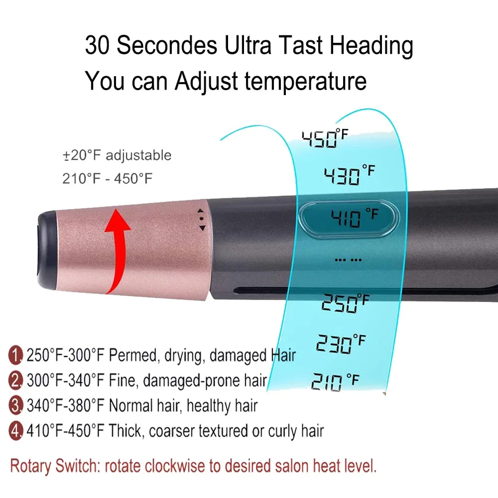 Профессиональный Выпрямитель для волос Biutee плойка волнистые витые пластины 2 в 1
