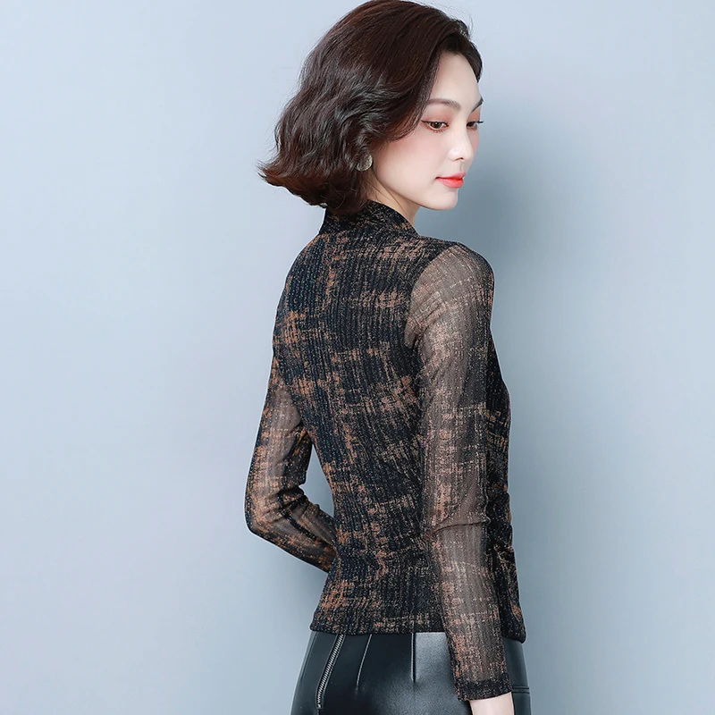 

F5220 2019 new autumn winter women fashion casual chiffon shirt women blouse streetwear