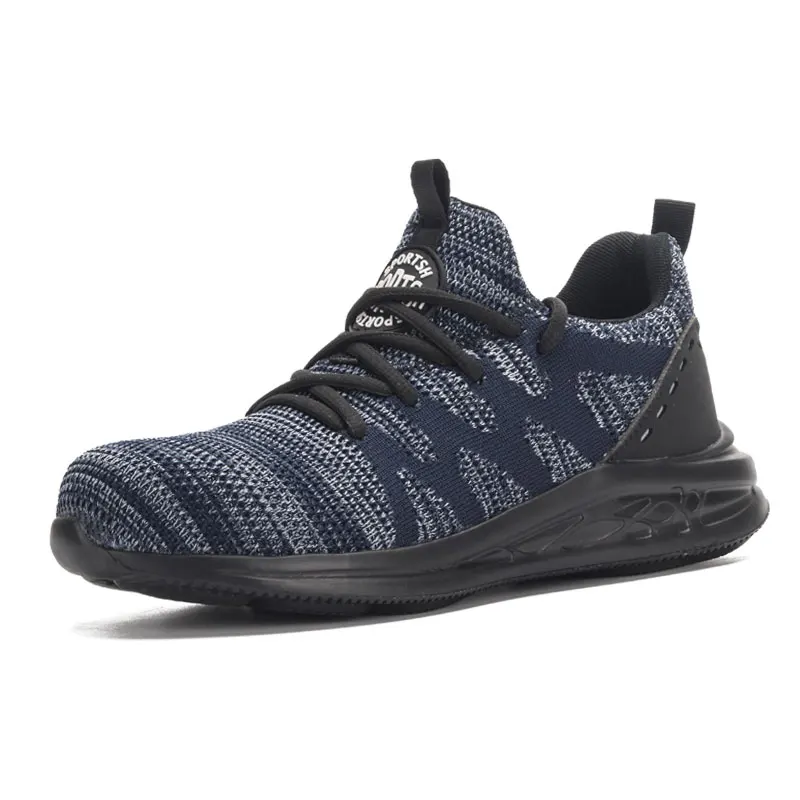 

Breathable Safety Shoes Men Boots Anti-Smashing Construction Work Shoes Lightweight Steel Toe Cap Work Safety Boot For Men