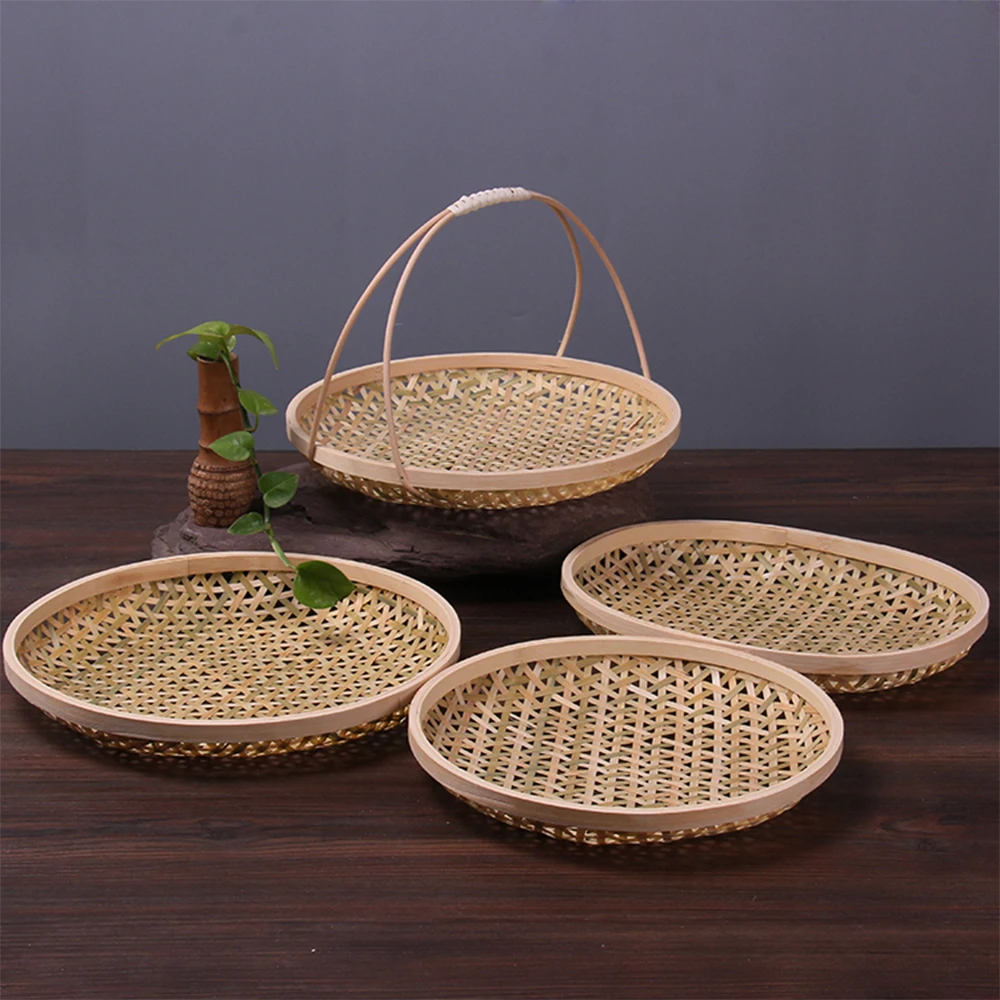 Бамбуковая корзина ручной работы для оформления интерьера используется