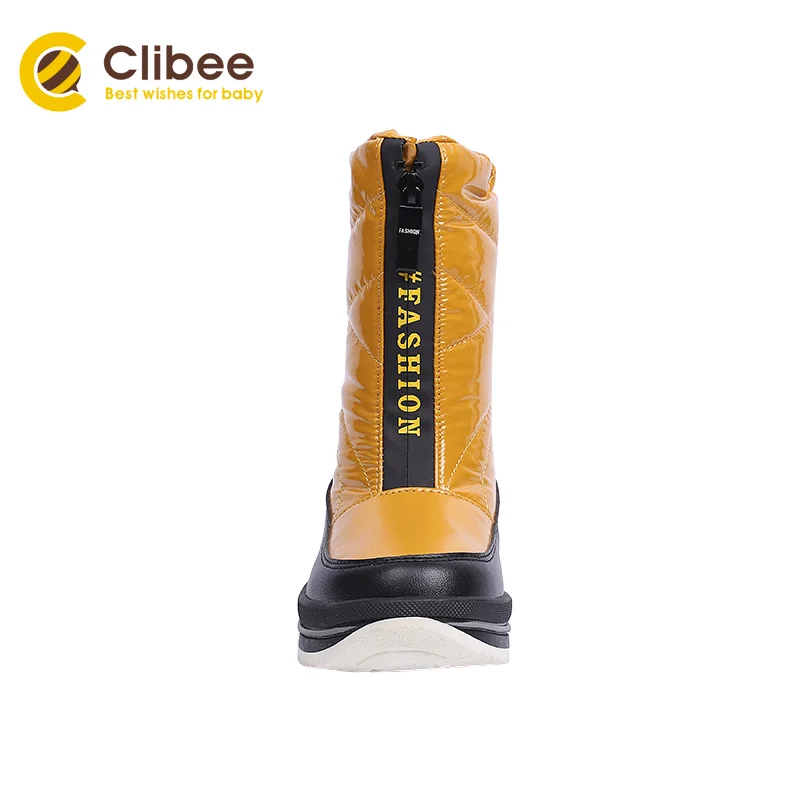 Зимние сапоги CLIBEE для девочек и мальчиков с теплым шерстяным подкладом