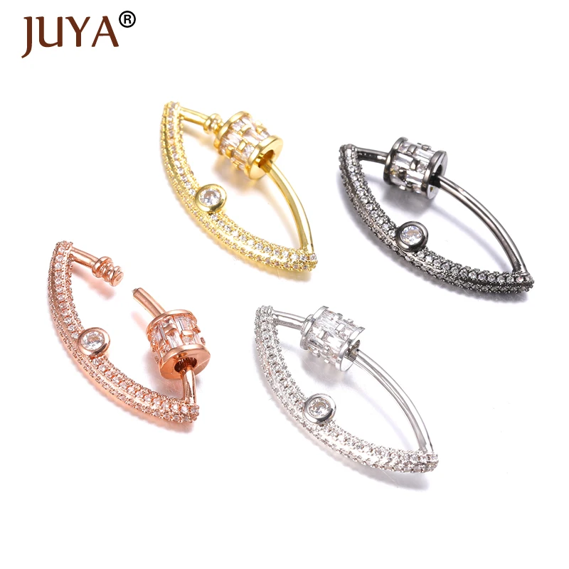 

Juya трендовый крючок для замка, спиральная застежка, винтовые застежки, кристаллы, циркон, аксессуары для роскошных ювелирных изделий, сдела...