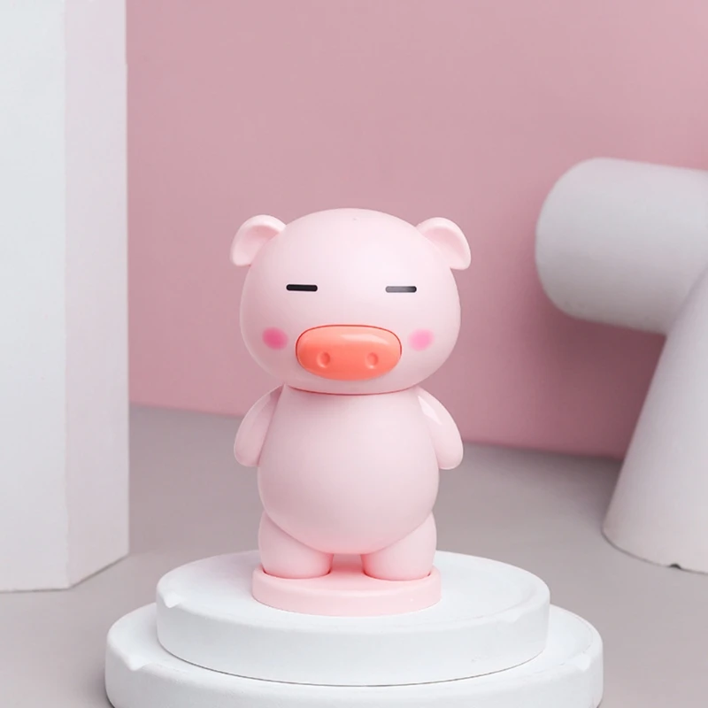 

USB Rechargble Student Dormitory Desktop Cooling Air Conditioner Handheld Cartoon Piggy Pocket Mini Fan